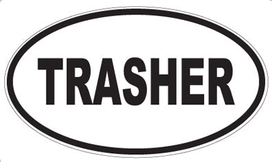 TRASHER - Oval Magnet