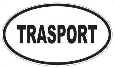 TRASPORT - Oval Sticker
