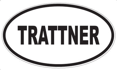 TRATTNER - Oval Sticker