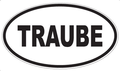TRAUBE - Oval Sticker