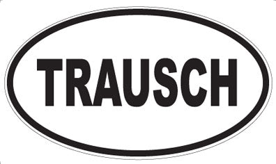TRAUSCH - Oval Sticker