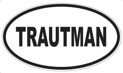 TRAUTMAN - Oval Sticker