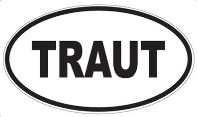 TRAUT - Oval Magnet