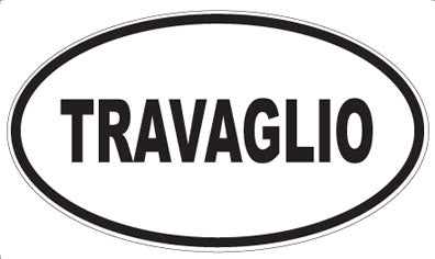 TRAVAGLIO - Oval Sticker