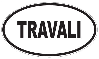 TRAVALI - Oval Sticker