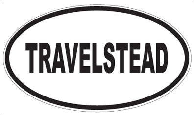 TRAVELSTEAD - Oval Sticker