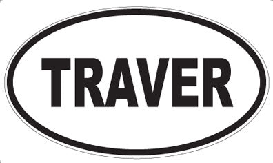 TRAVER - Oval Sticker
