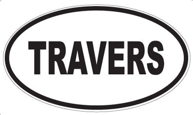 TRAVERS - Oval Sticker