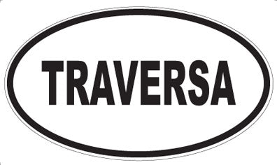 TRAVERSA - Oval Sticker