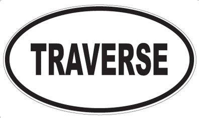 TRAVERSE - Oval Sticker