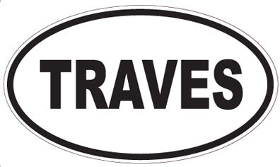 TRAVES - Oval Sticker