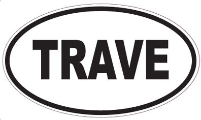 TRAVE - Oval Magnet