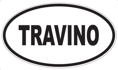 TRAVINO - Oval Sticker