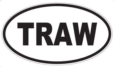 TRAW - Oval Sticker