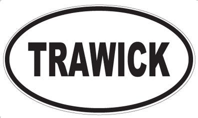 TRAWICK - Oval Sticker