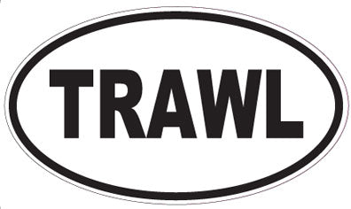 TRAWL - Oval Sticker