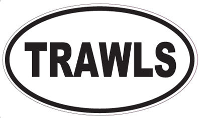 TRAWLS - Oval Sticker