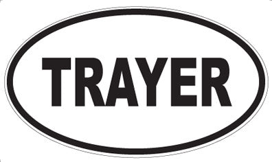 TRAYER - Oval Magnet