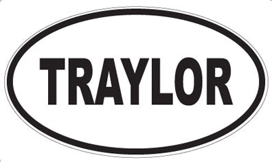TRAYLOR - Oval Magnet