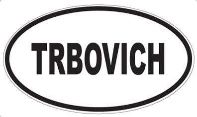 TRBOVICH - Oval Sticker