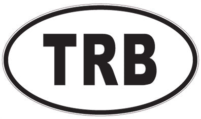 TRB - 3 Letter Initials Oval Magnet
