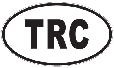 TRC - 3 Letter Initials Oval Magnet