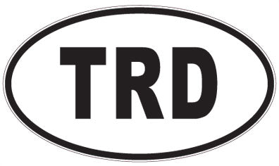 TRD - 3 Letter Initials Oval Magnet