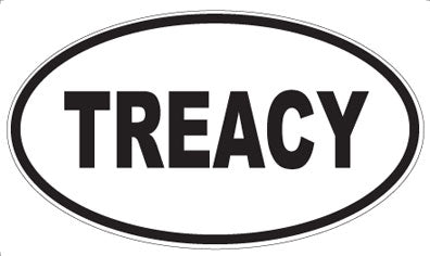 TREACY - Oval Sticker