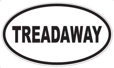 TREADAWAY - Oval Sticker