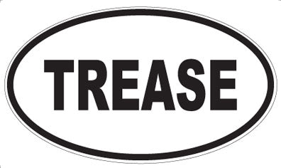 TREASE - Oval Magnet