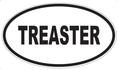 TREASTER - Oval Sticker