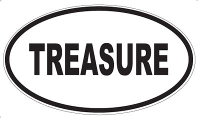 TREASURE - Oval Magnet