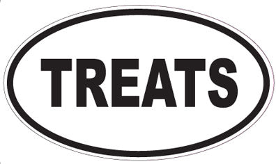TREATS - Oval Sticker