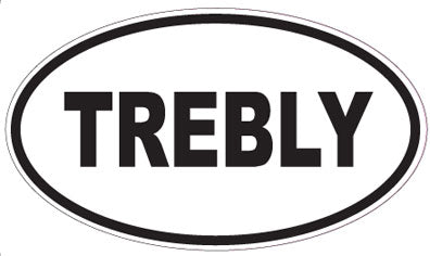 TREBLY - Oval Sticker