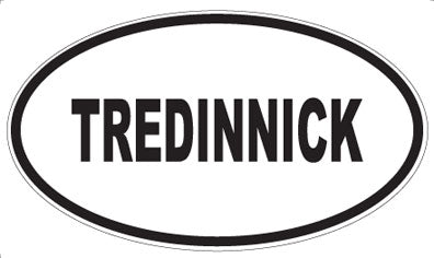 TREDINNICK - Oval Sticker