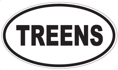 TREENS - Oval Sticker