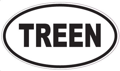TREEN - Oval Magnet
