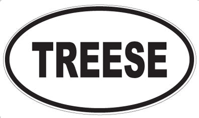 TREESE - Oval Magnet