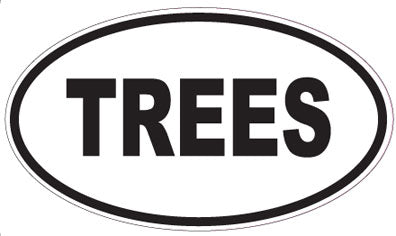 TREES - Oval Magnet