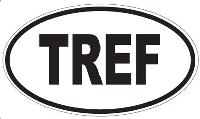 TREF - Oval Sticker