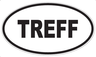 TREFF - Oval Sticker