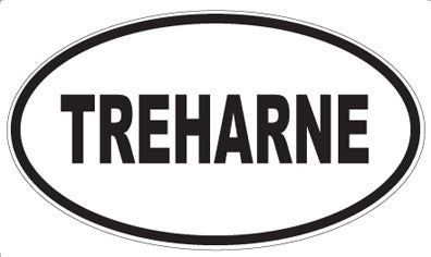 TREHARNE - Oval Sticker