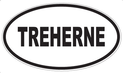 TREHERNE - Oval Sticker