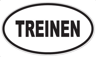 TREINEN - Oval Magnet