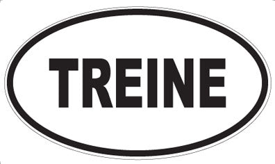 TREINE - Oval Magnet