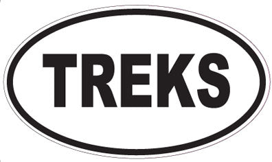 TREKS - Oval Magnet
