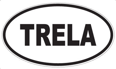 TRELA - Oval Sticker