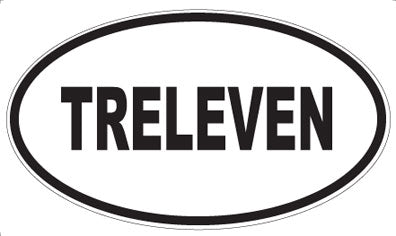 TRELEVEN - Oval Magnet
