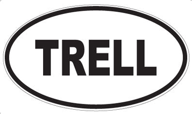 TRELL - Oval Sticker