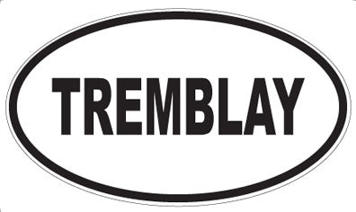 TREMBLAY - Oval Sticker
